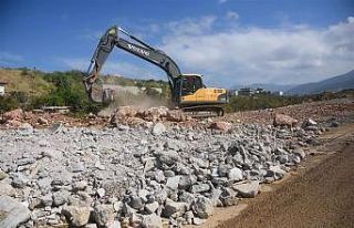 Alanya’nın Kestel Mahallesi’ndeki imar yollarında...