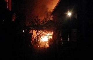 Alev alev yanan tandırlık korkuttu