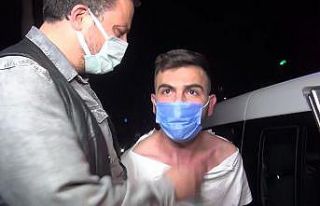 Alkollü sürücü polise zor anlar yaşatırken,...