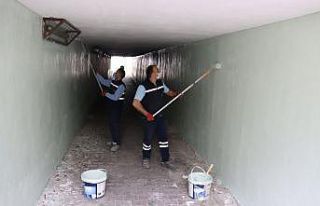 Alt geçit yenilendi