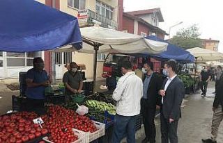 Altıntaş Kaymakamı İrdelp, pazar yerlerini denetledi