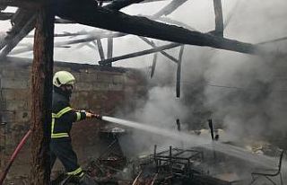 Amasya’da kömürlükte çıkan yangın bitişikteki...