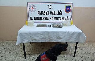 Amasya’da operasyonda 1 kilogram uyuşturucu ele...