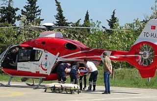 Ambulans helikopter bir günde 6 hastanın yardımına...