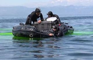 Anadolu Ankası Tatbikatında gölde kazazede kurtarma...