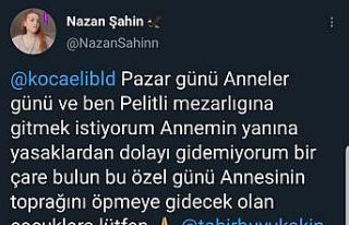 "Annemin mezarını öpmek istiyorum çare bulun"...