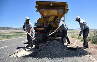 Araban kırsal mahallerde onarım çalışmaları...