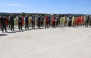 Ateş savaşçılarından gerçeği aratmayan tatbikat