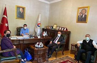 Ayluçtarhan Başkan Alibeyoğlu’nu ziyaret etti