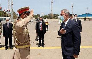 Bakan Akar, Libya Genelkurmay Başkanı El Haddad...