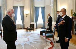 Bakan Çavuşoğlu, Almanya Cumhurbaşkanı Steinmeier...