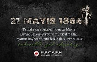 Bakan Kurum’dan Çerkes Sürgünü mesajı