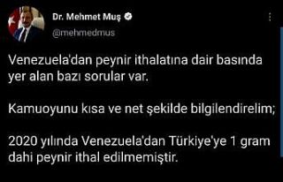 Bakan Muş: “2020 yılında Venezuela’dan Türkiye’ye...