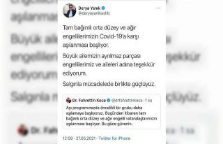Bakan Yanık’tan Sağlık Bakanı Koca’ya teşekkür