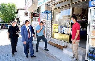 Başkan Gürkan, esnaf ve vatandaşları ziyaret etti