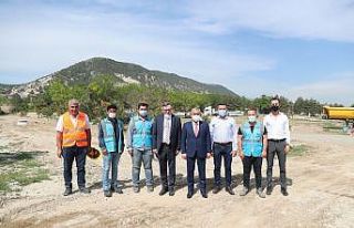 Başkan Işık, Millet Bahçesi inşaatını inceledi