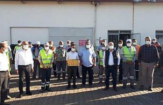Başkan Kayda, temizlik işçileriyle bayramlaştı