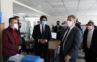 Başkan Palancıoğlu, belediye personeli ile bayramlaştı