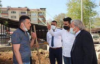 Başkan Şahin, ilçede yapımı devam eden yatırımları...