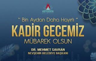 Başkan Savran’dan Kadir Gecesi mesajı