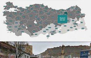 Bayburt’ta vaka sayısı 352,83 oldu