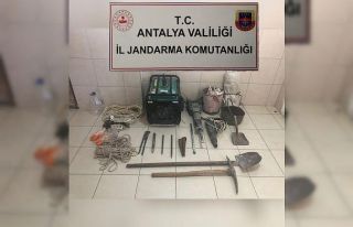 Birinci derece sit alanında kaçak kazıya jandarmadan...