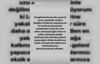 Boğaç Aksoy lenf kanserine yakalandı