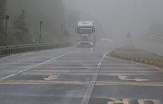 Bolu Dağı’nda sis ve yağmur etkili oluyor