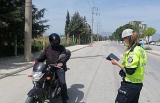 Burdur’da 26 motor sürücüsüne ceza