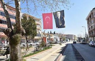 Çan Türk Bayrakları ile donatıldı