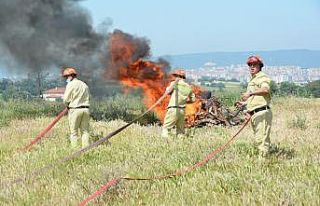 Çanakkale’de ‘büyük orman yangını’ tatbikatı