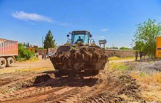 Ceylanpınar kırsalında temizlik seferberliği