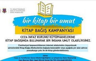 Ceza İnfaz Kurumu Kütüphaneleri için kitap bağış...