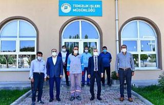 Çınar, temizlik personelleriyle bir araya geldi