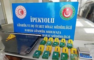 Dedektör köpek tepki verdi, televizyonun içinden...