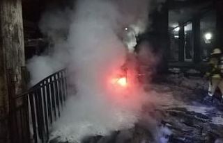 Demir döküm fabrikasında korkutan yangın