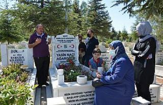 Demokrasi şehidi Yasin’in ailesi oğlunun mezarında...