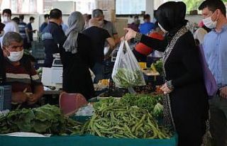 Denizli’de pazar yerleri tedbirler kapsamında 2’nci...