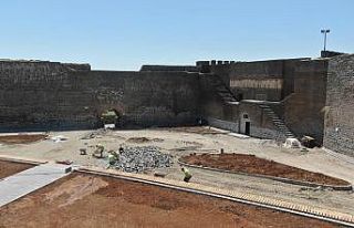 Diyarbakır’da Keçi Burcu’ndaki çalışmalarda...