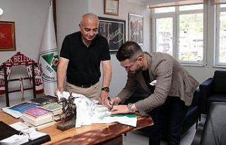 Diyarbekirsporlu oyuncudan başkan Bozkurt’ta ziyaret