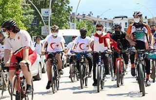 Düzce’de pedallar 19 Mayıs için döndü