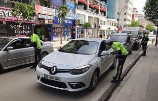 Elazığ’da kısıtlamaya sıkı denetim, araçlar...