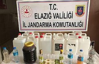 Elazığ’da sahte içki ele geçirildi: 2 gözaltı