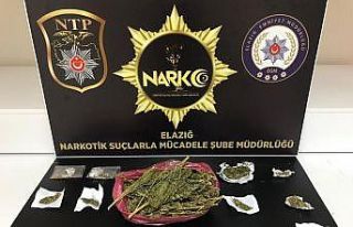Elazığ’da uyuşturucu ile mücadele: 1 tutuklama