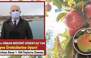 Elma iç kurduna karşı ilaçlama uyarısı