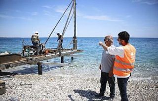Engelsiz plajda çalışmalar başladı