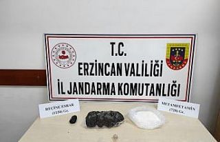 Erzincan’da 728 gram metamfetamin ile 1150 gram...
