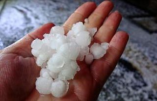 Erzincan’da dolu yağışı etkili oldu