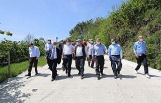 Fatsa’da beton yol çalışmaları sürüyor