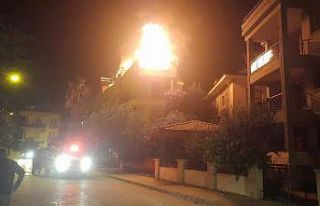 Fethiye’de çatı katı yangını